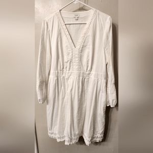J. Crew white boho dress